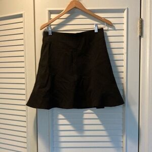 LOFT Black A-Line Longish Mini Skirt for Work or Play with Girlie Flair Small